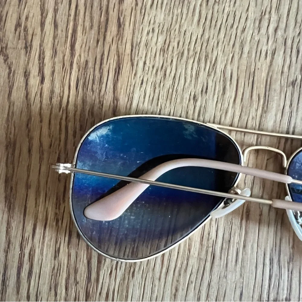 Ray-Ban Gold Frame Sunglasses with Brown Lenses
